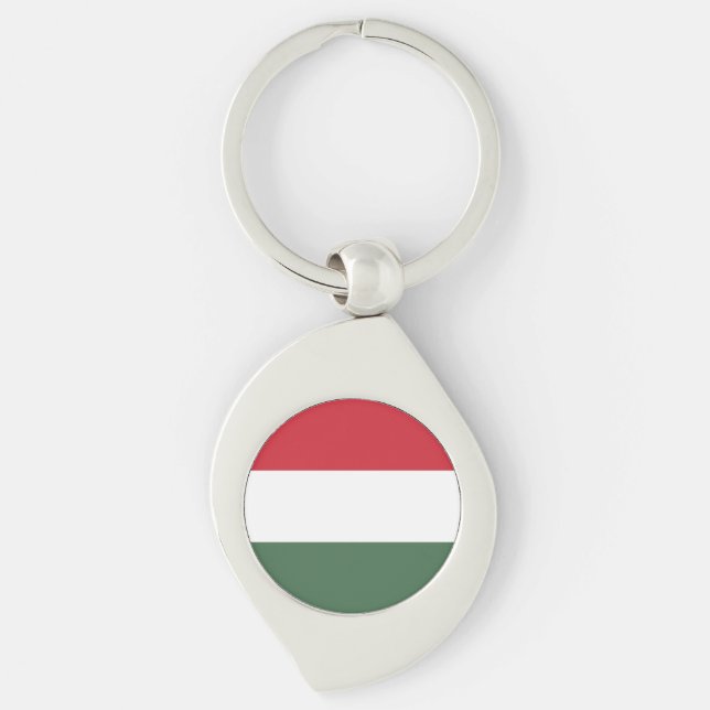Hungary Flag Keychain (Front)