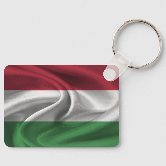Hungary Flag Keychain (Front)