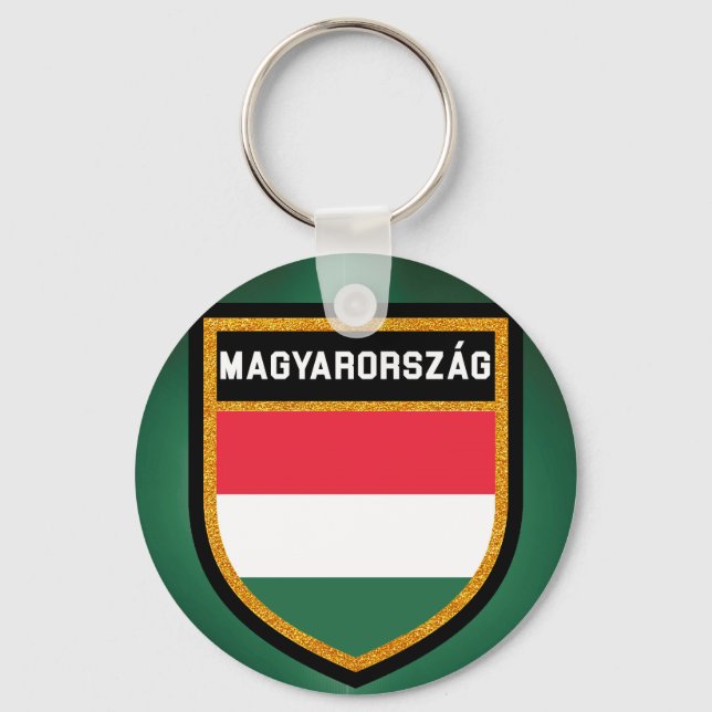 Hungary Flag Keychain (Front)