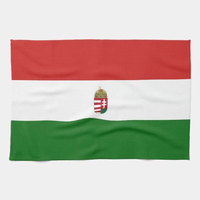 Hungary flag  kitchen towel (Horizontal)