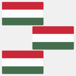 Hungary Flag Labels