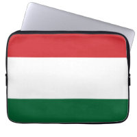 Hungary flag laptop sleeve