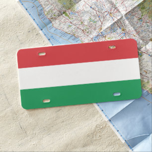 Hungary Flag License Plate