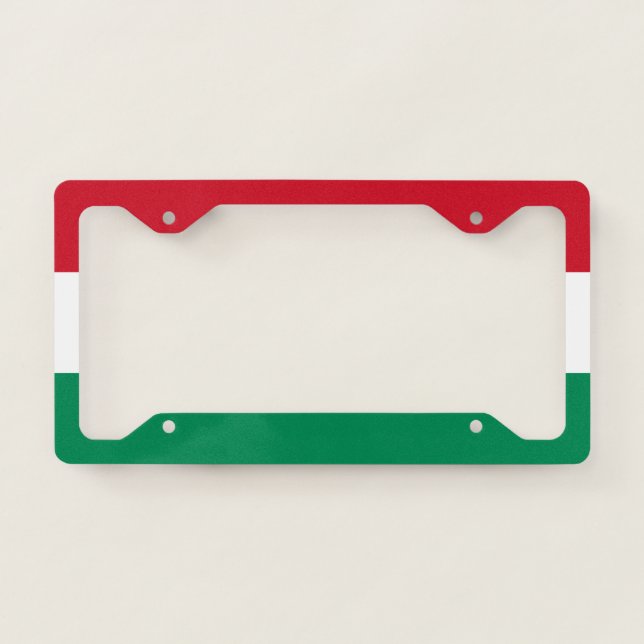 Hungary Flag License Plate Frame (Front)
