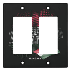 Hungary flag light switch cover