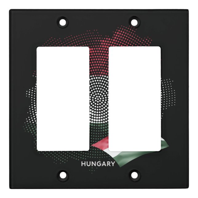 Hungary flag light switch cover (Front)