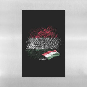 Hungary flag magnetic dry erase sheet