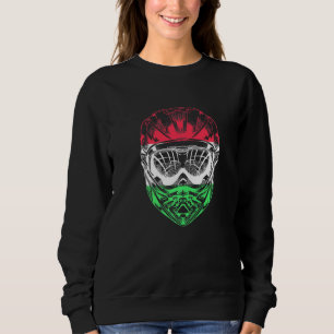 Hungary Flag Mountain Bike Motorcycle Helmet   Sweatshirt