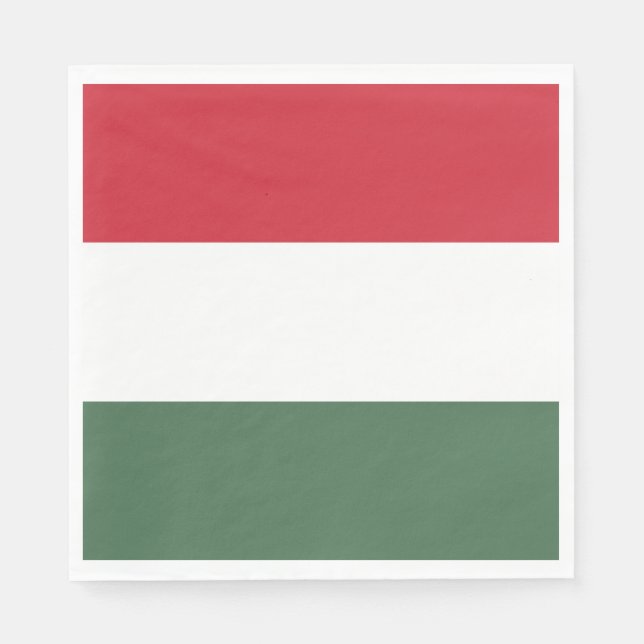 Hungary Flag Napkins (Front)