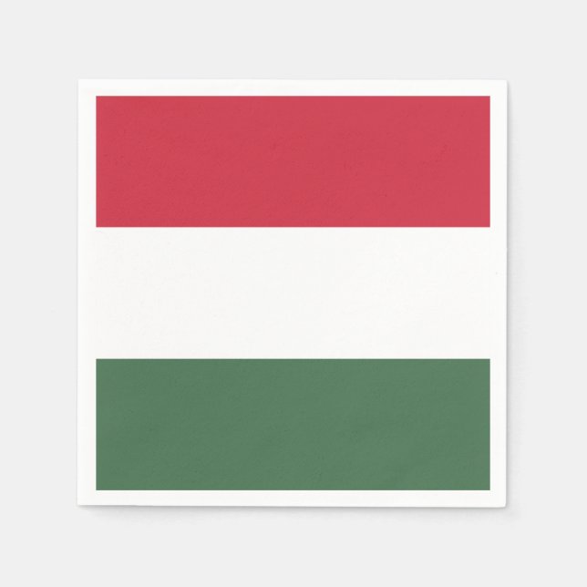 Hungary Flag Napkins (Front)