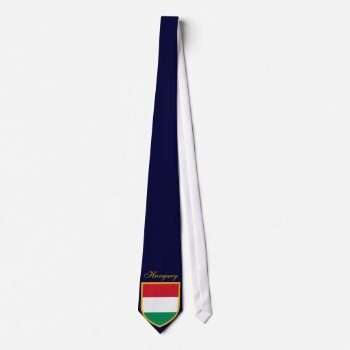 Hungary Flag Neck Tie by GrooveMaster at Zazzle