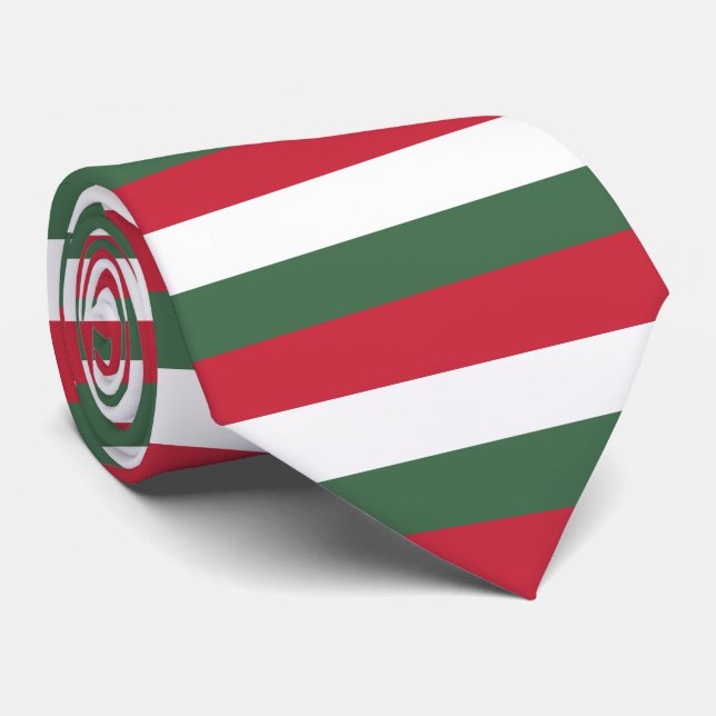 Hungary Flag Neck Tie (Rolled)