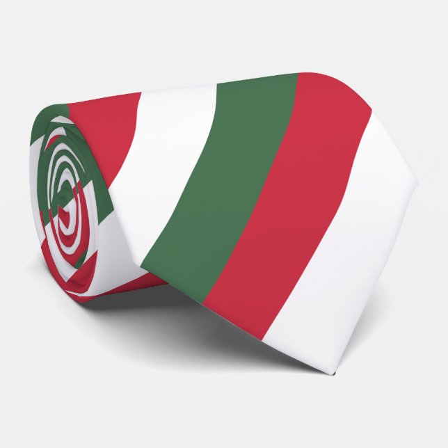 Hungary Flag Neck Tie (Rolled)