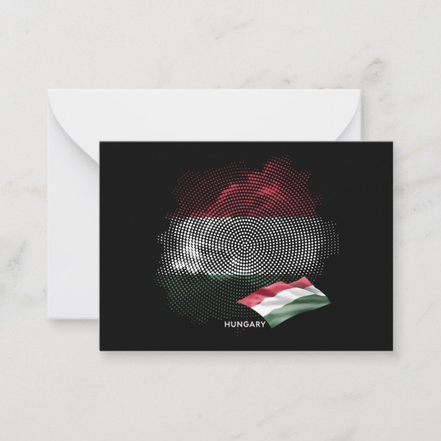 Hungary flag note card (Front)