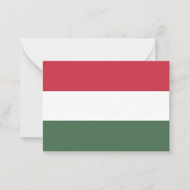 Hungary flag note card (Front)