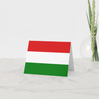 Hungary Flag Notecard