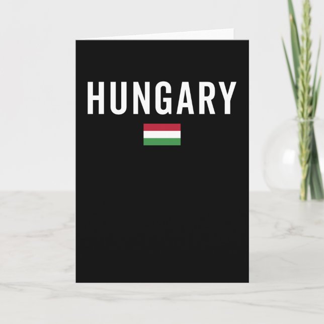 Hungary Flag - Patriotic Flag Card (Front)