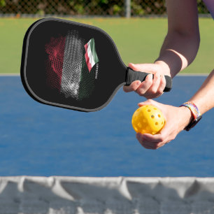 Hungary flag pickleball paddle