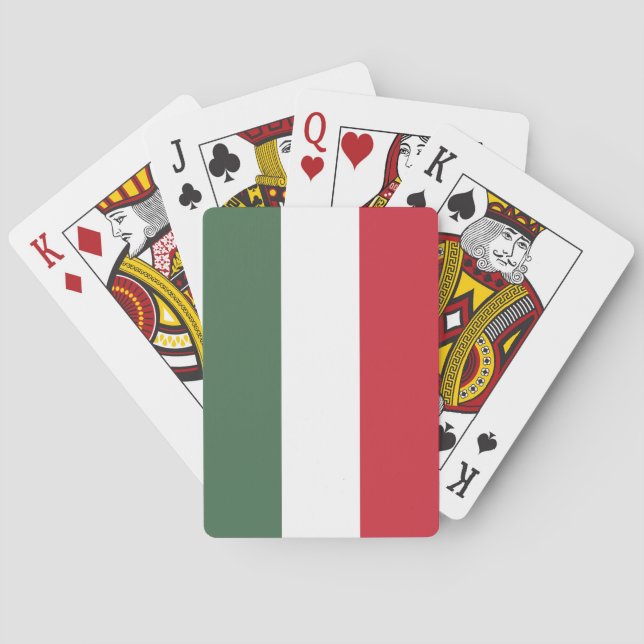 Hungary Flag Poker Cards (Back)