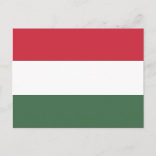 Hungary Flag Postcard