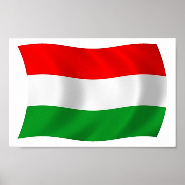 Hungary Flag Poster Print (Front)