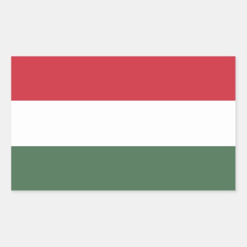 Hungary Flag Rectangular Sticker