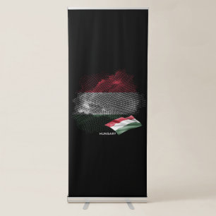 Hungary flag retractable banner