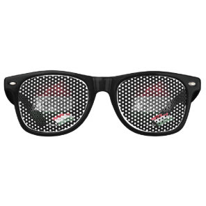 Hungary flag retro sunglasses