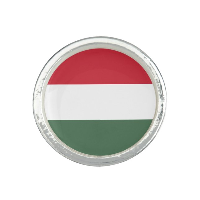 Hungary Flag Ring (Front)