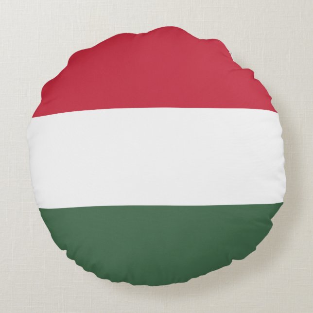 Hungary flag round pillow (Back)