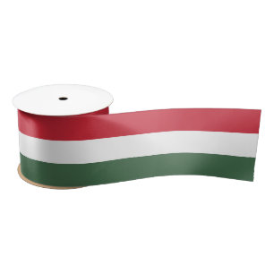 Hungary Flag Satin Ribbon