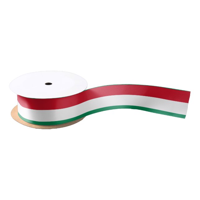 Hungary Flag Satin Ribbon (Spool)