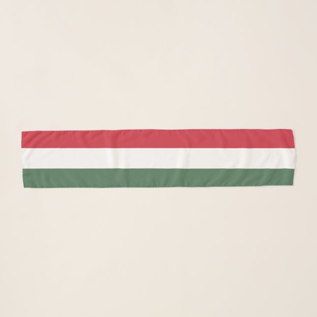 Hungary Flag Scarf (Front (Horizontal))