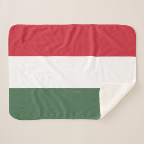 Hungary Flag Sherpa Blanket