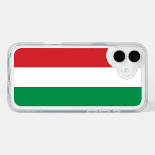 Hungary Flag iPhone 16 Plus Case