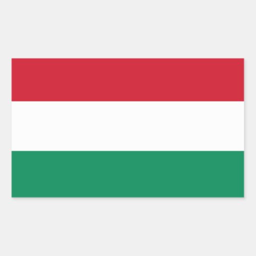 Hungary Flag Stickers Rectangular Sticker