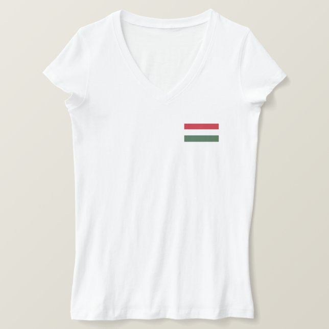 Hungary Flag T-Shirt (Design Front)