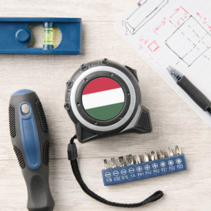 Hungary flag tape measure