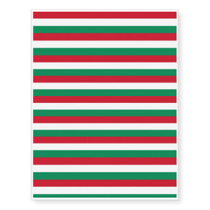 Hungary Flag Temporary Tattoos