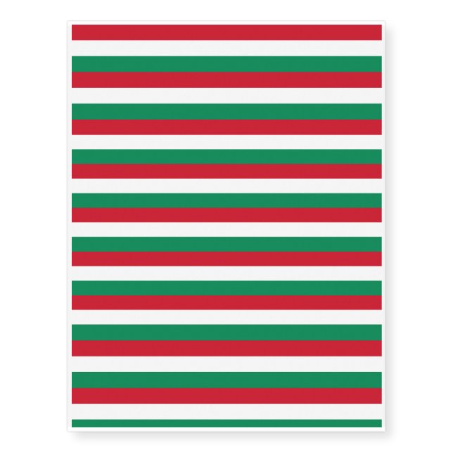 Hungary Flag Temporary Tattoos (Front)