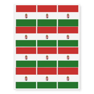 Hungary flag temporary tattoos