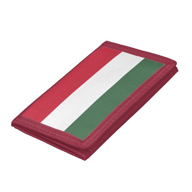 Hungary Flag Trifold Wallet (Bottom)