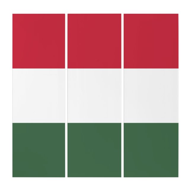 Hungary flag triptych (Front)