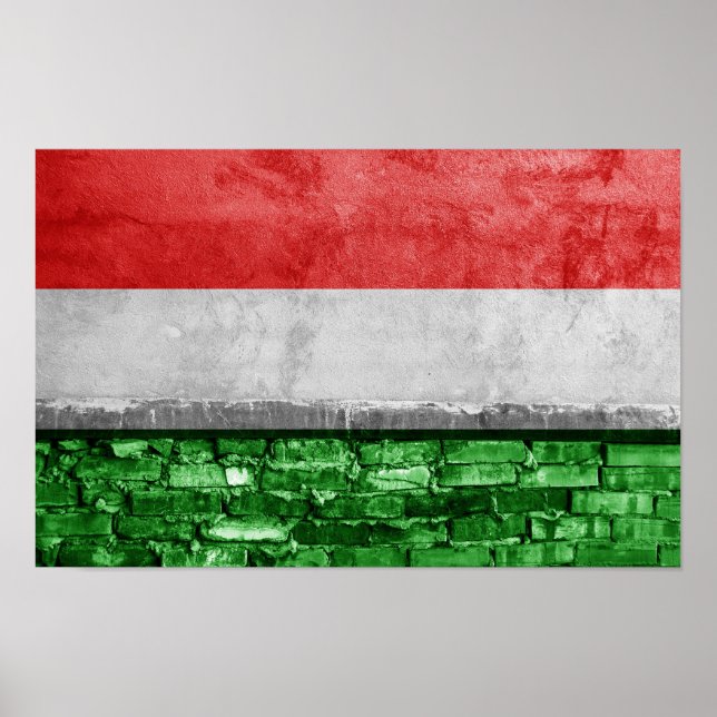 Hungary flag wall poster (Front)