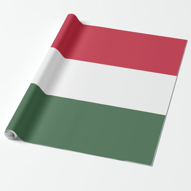 Hungary flag wrapping paper (Unrolled)