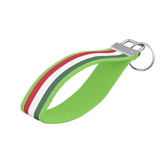 Hungary Flag Wrist Keychain (Angled Up)