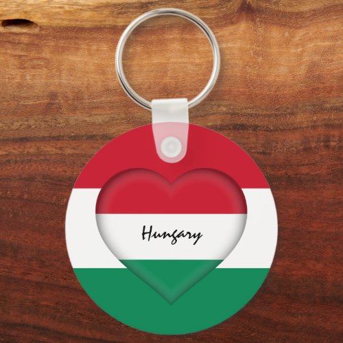 Hungary  Heart  Hungarian Flag fashion  sports Keychain