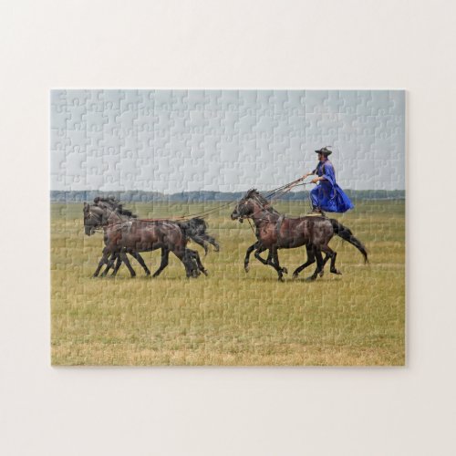 Hungary horseman and horses jigsaw puzzle