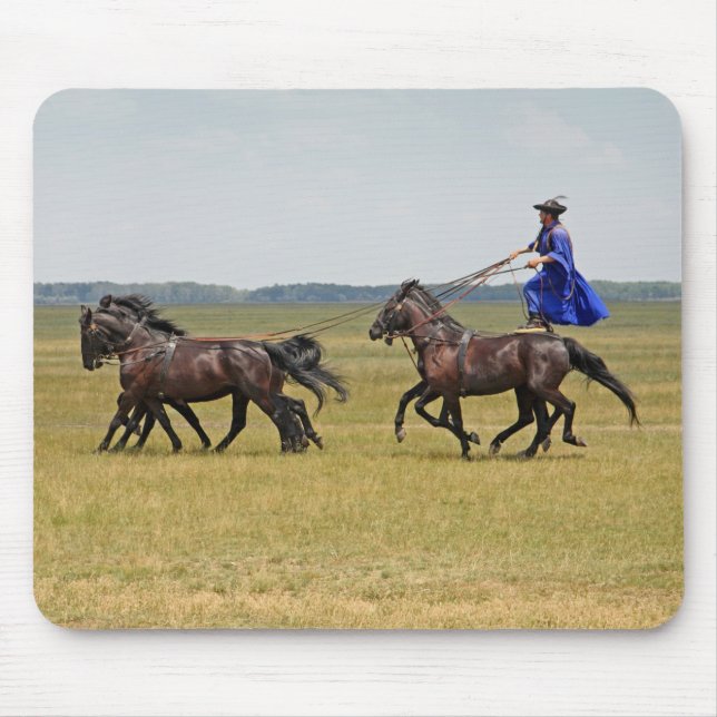 Hungary horseman and horses mouse pad (Front)