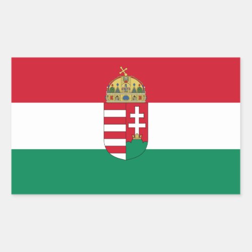 HungaryHungarian 1940 Flag Rectangular Sticker